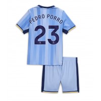 Tottenham Hotspur Pedro Porro #23 Vonkajší Detský futbalový dres 2024-25 Krátky Rukáv (+ trenírky)